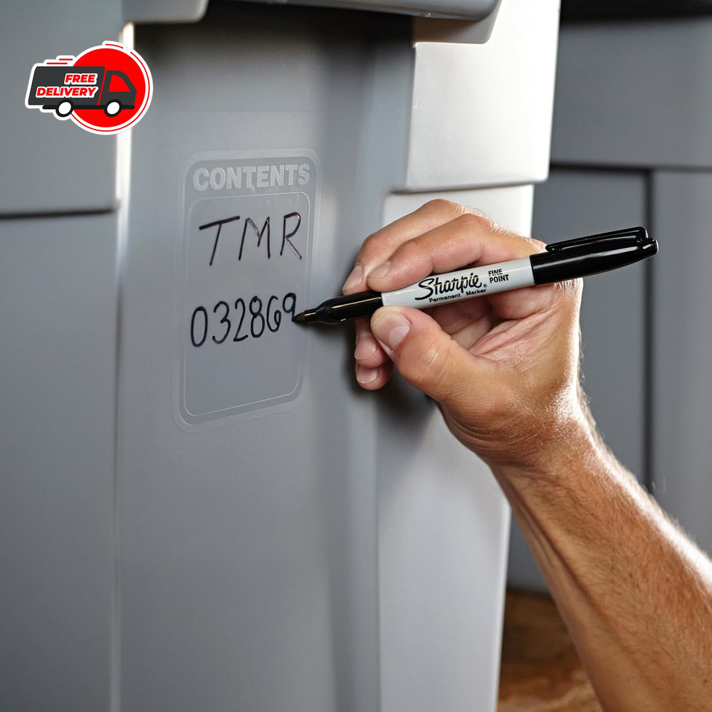 SHARPIE FINE POINT PERMANENT MARKER, BLACK, 12 COUNT