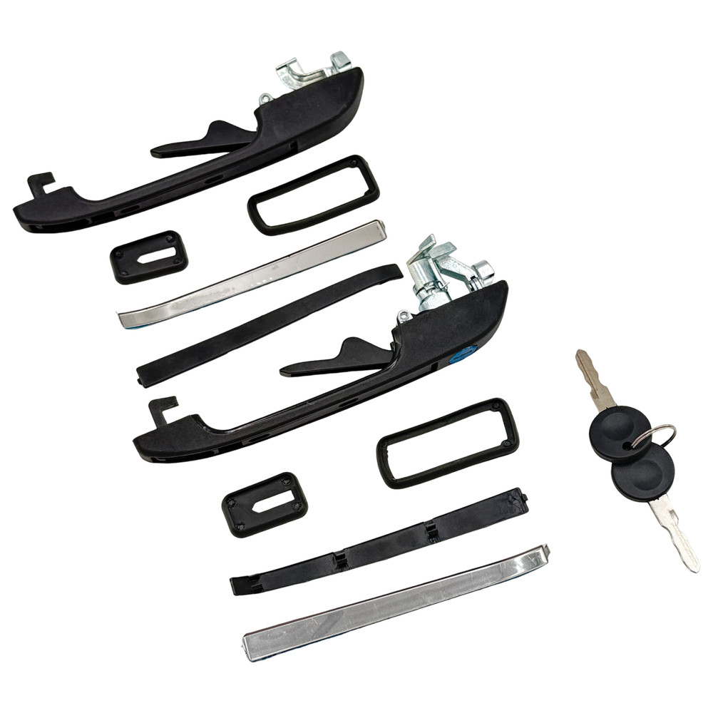 For 85-92 VW Golf Jetta MK2 Outer Door Handle Set Front Rear Left Right 4Pcs