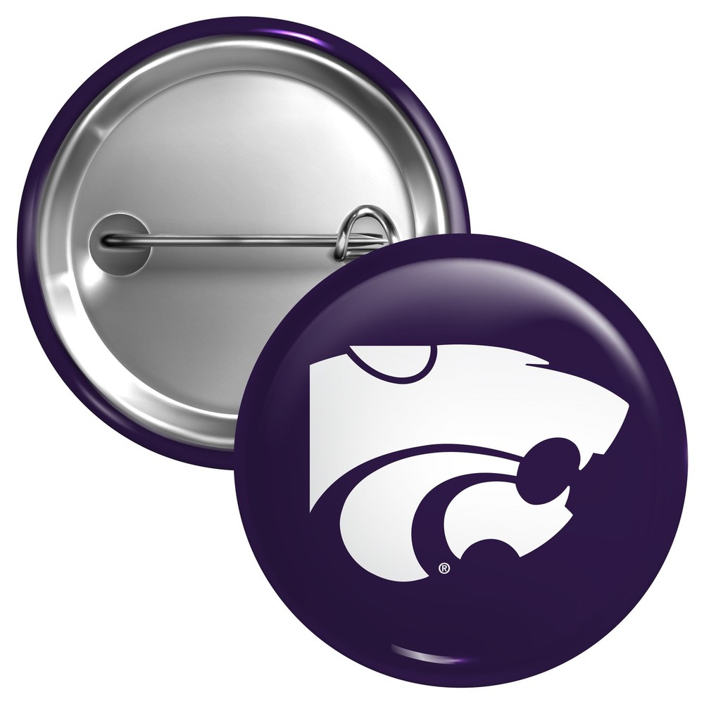 Kansas State Wildcats Button Pin - 3 Size Options