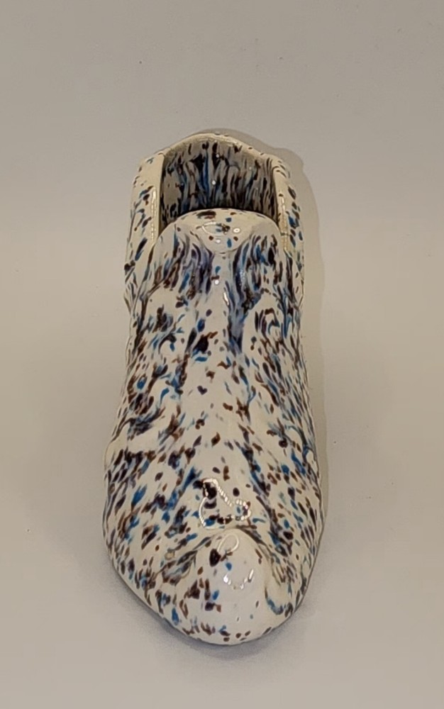 Victorian Ceramic Speckle Splatter Paint Shoe