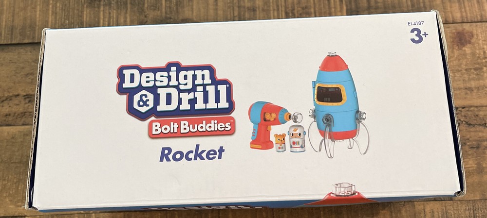 EDUCATIONAL INSIGHTS: DESIGN & DRILL: BOLT BUDDIES ROCKET Rare