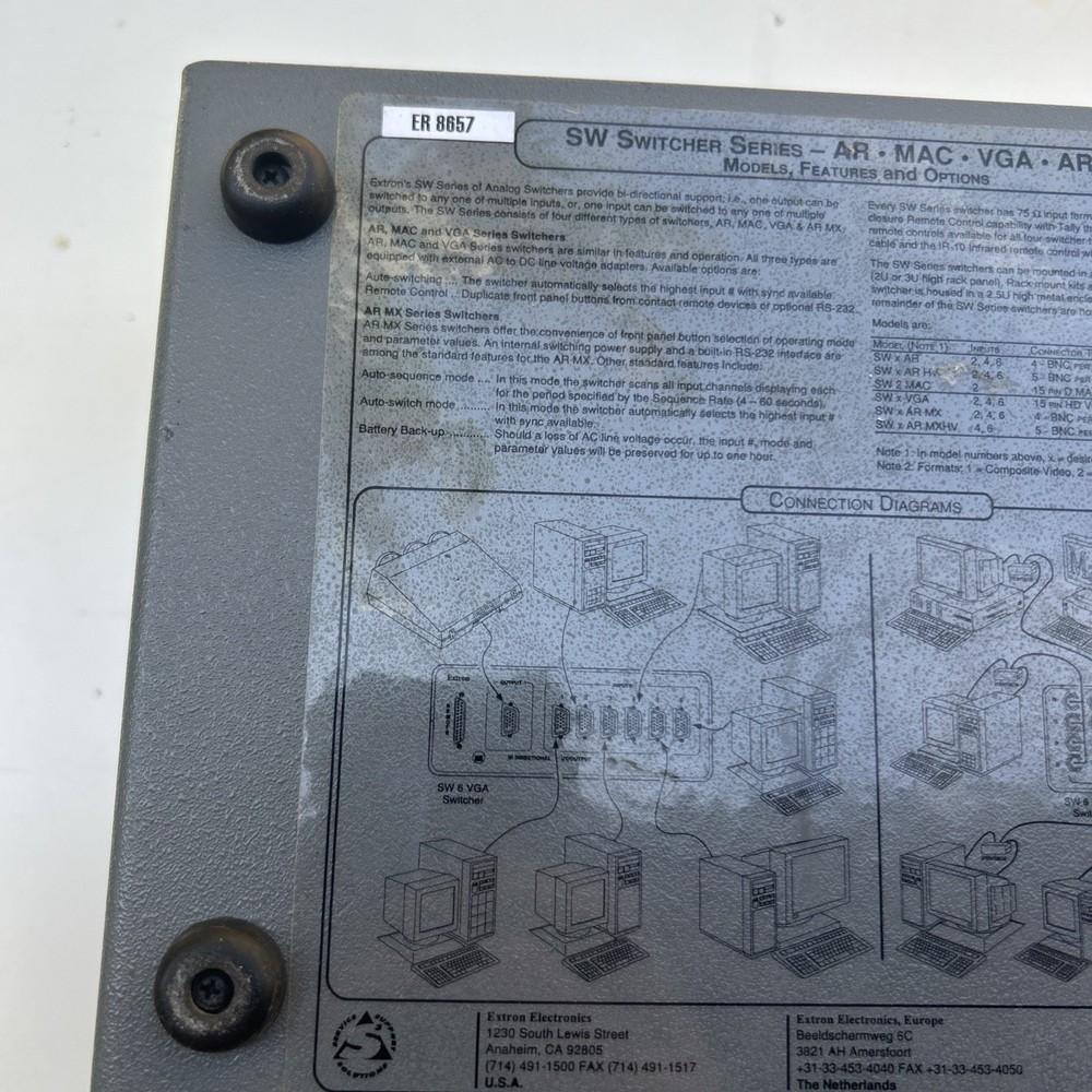 Extron SW2 AR Bidirectional Switcher