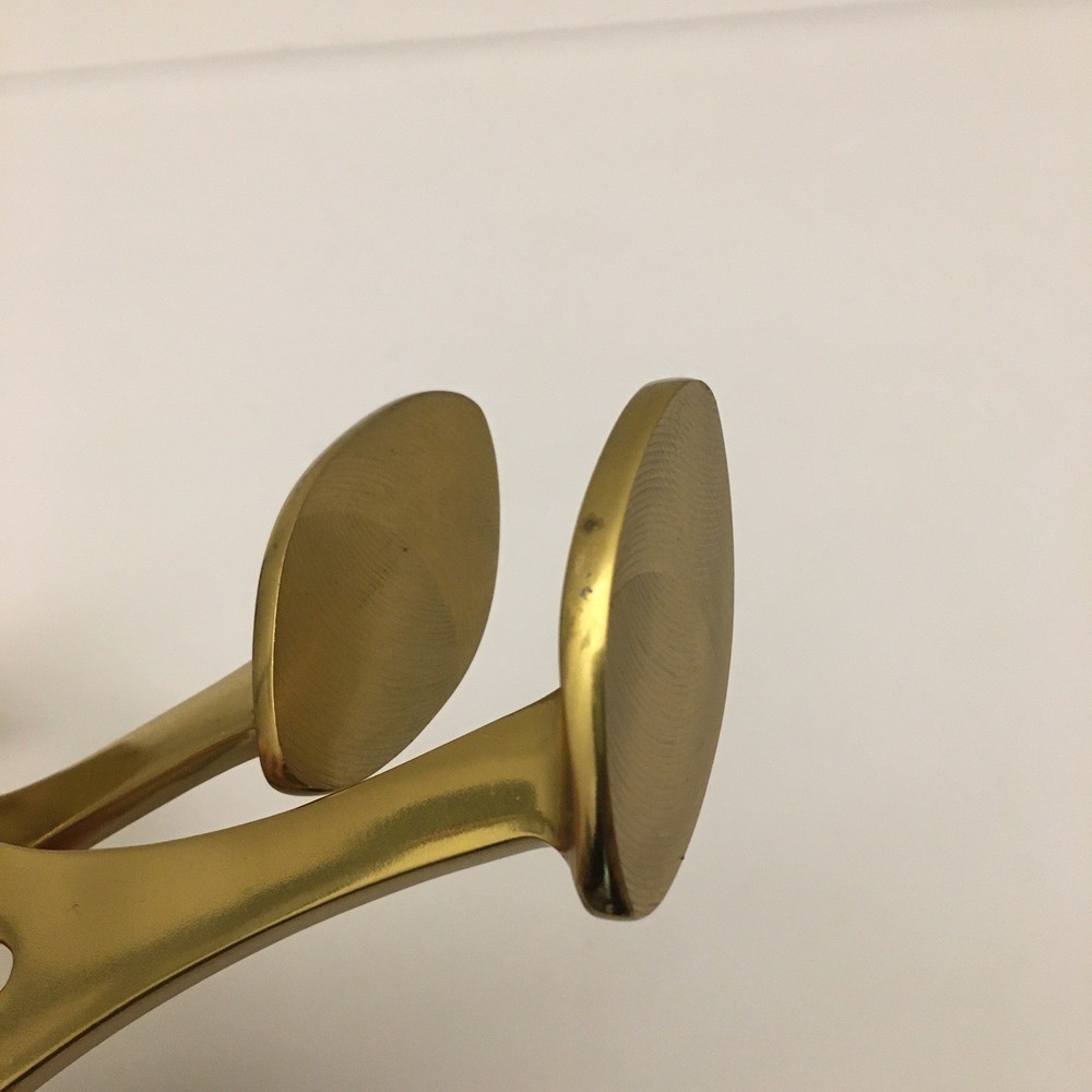 Solid Brass Bar Foot Rail Brackets SET OF 2