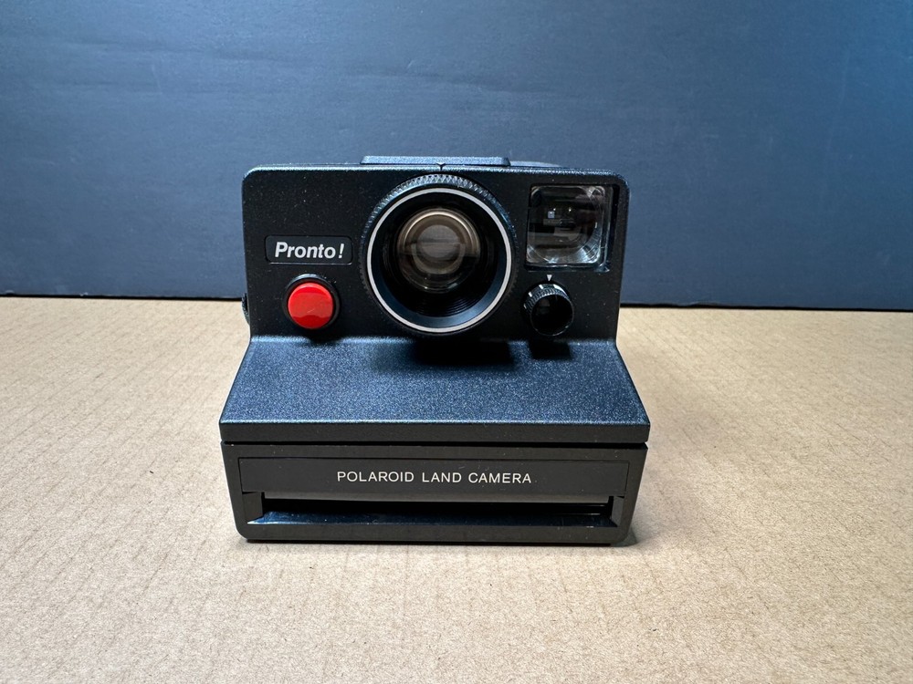 POLAROID PRONTO LAND CAMERA INSTANT CAMERA W/ STRAP Works!!!