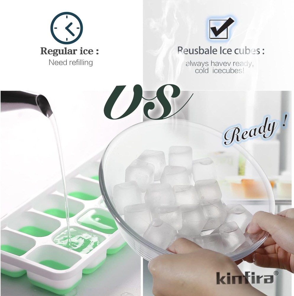 30 PCS Reusable Ice Cubes Drinks Refreezable Plastic Ice Cubes to Cool Drinks