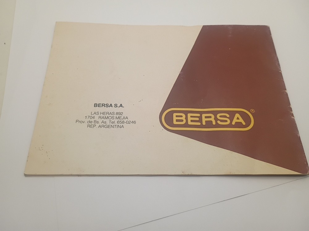 Bersa Double Action Owners Manual