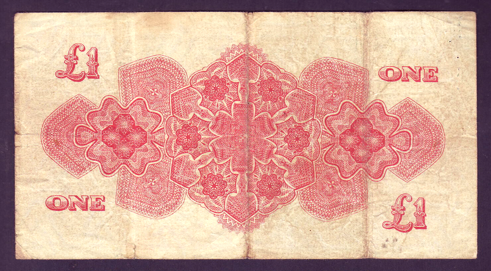 TONGA P-11 a. 4th August 1942 - One Pound.. Fine
