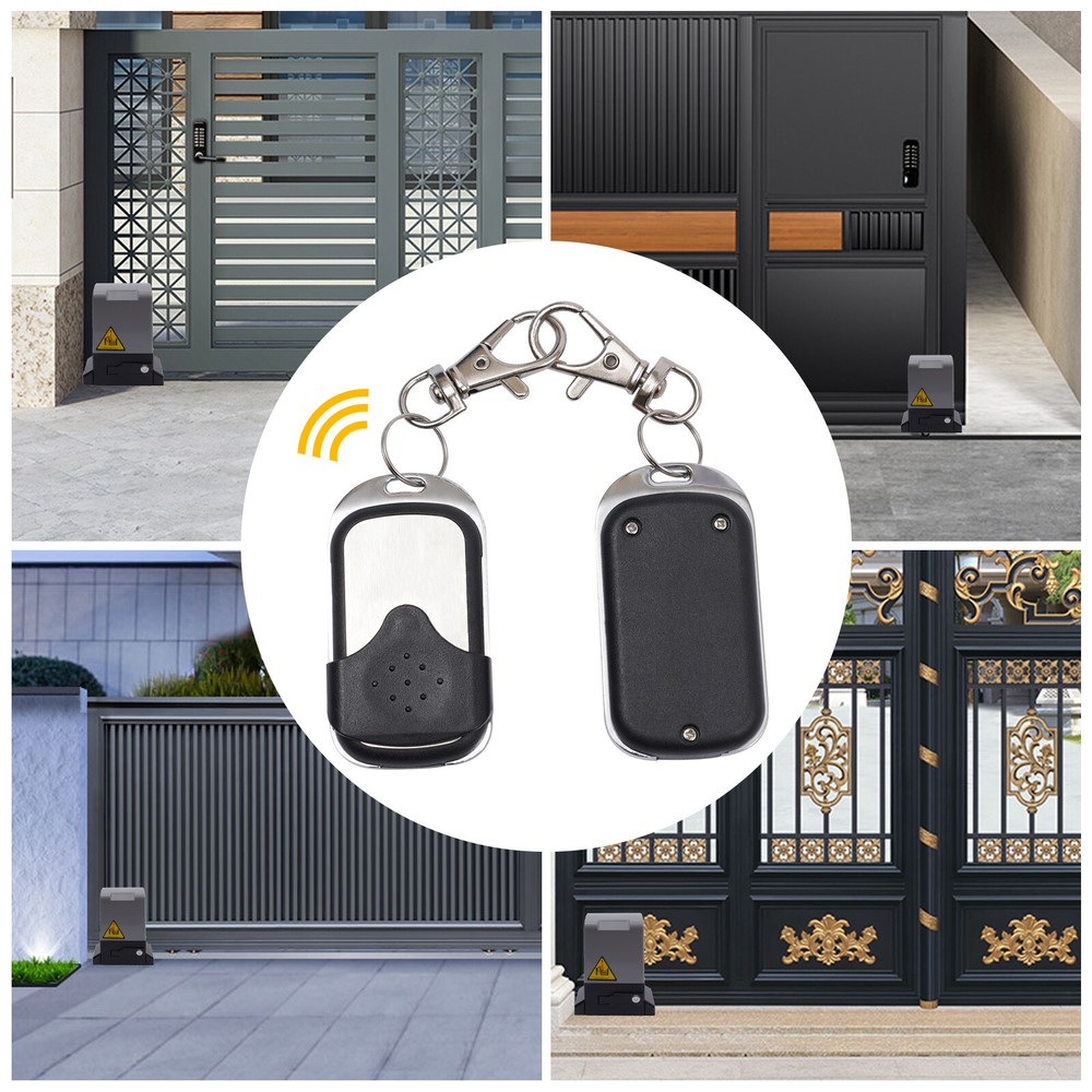 2pcs Automatic Sliding Gate Wireless Electric Remote Control Kit Key Fob Opener