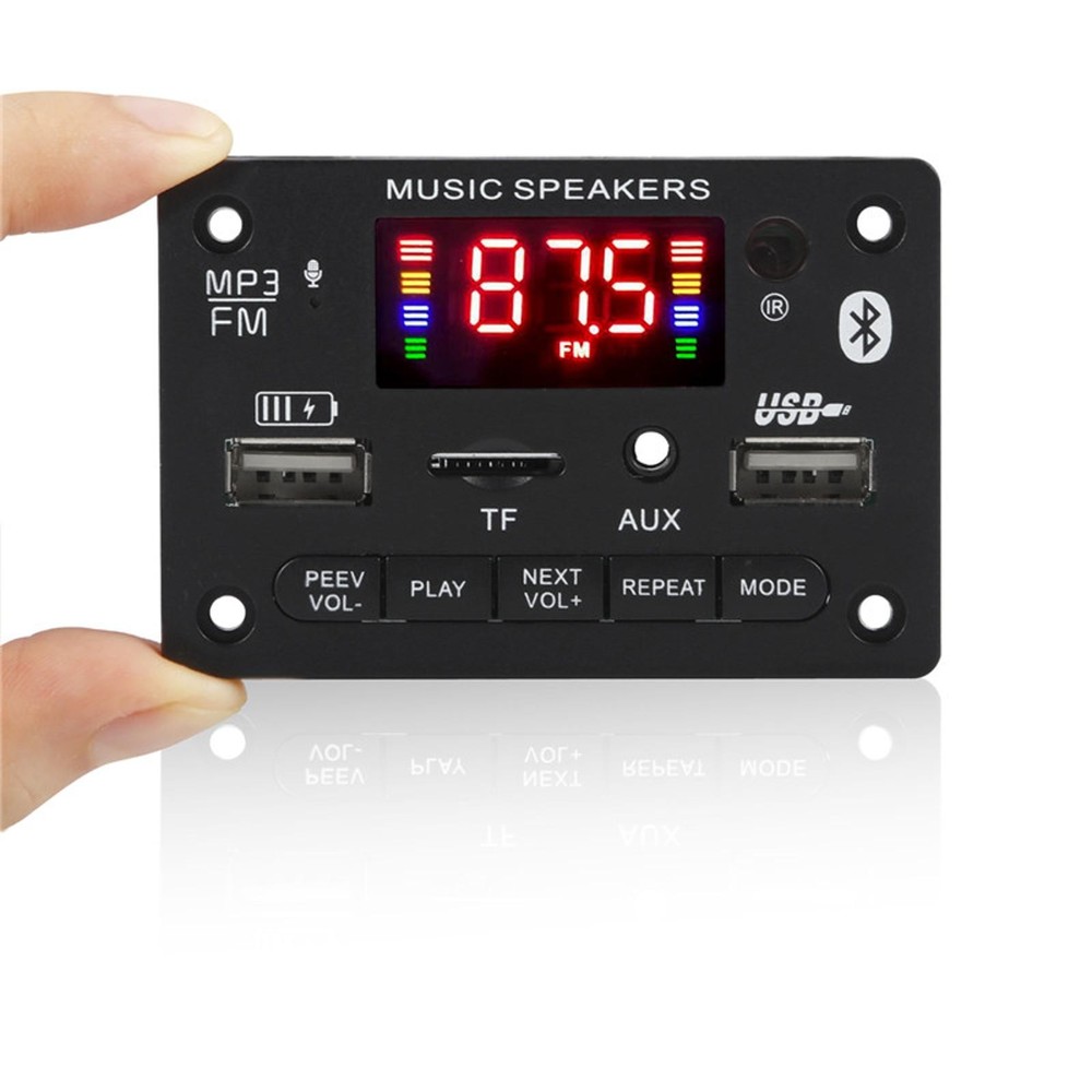 FM Bluetooth Car Audio MP3 Decoder Board Remote Control Wireless TF Card Module