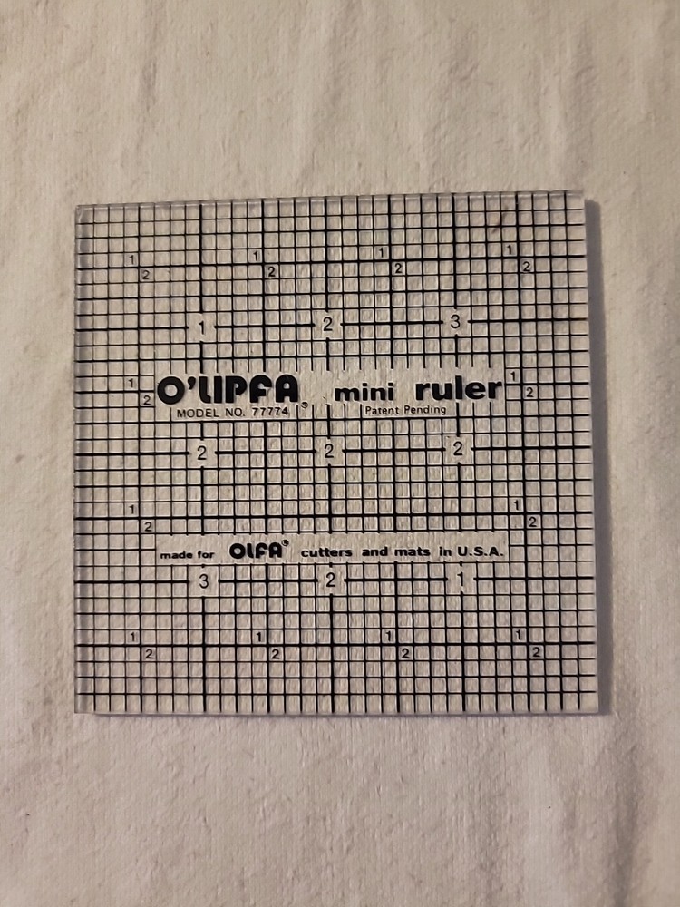 O'lipfa Mini Ruler 4 X 4
