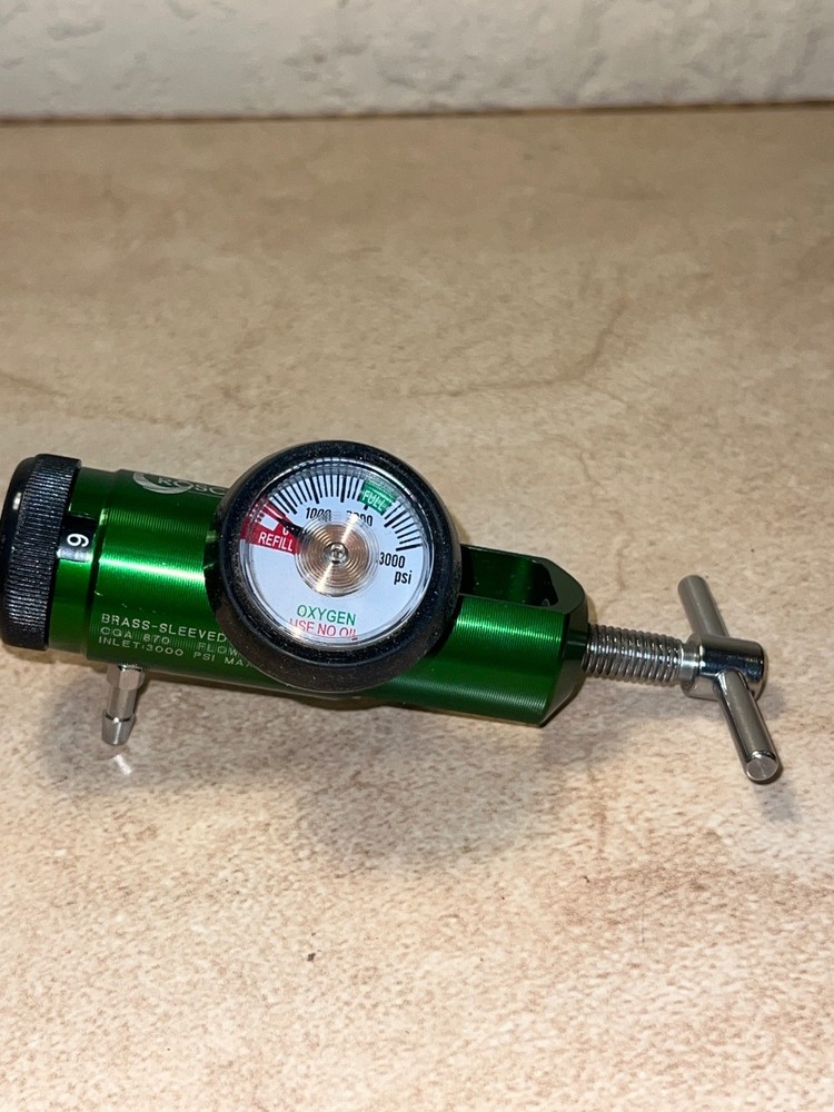 Roscoe Medical Mini oxygen regulator.