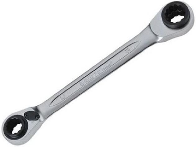 BAHCO S4RM REVERSIBLE RATCHET RING SPANNER – 12/13/14/15mm