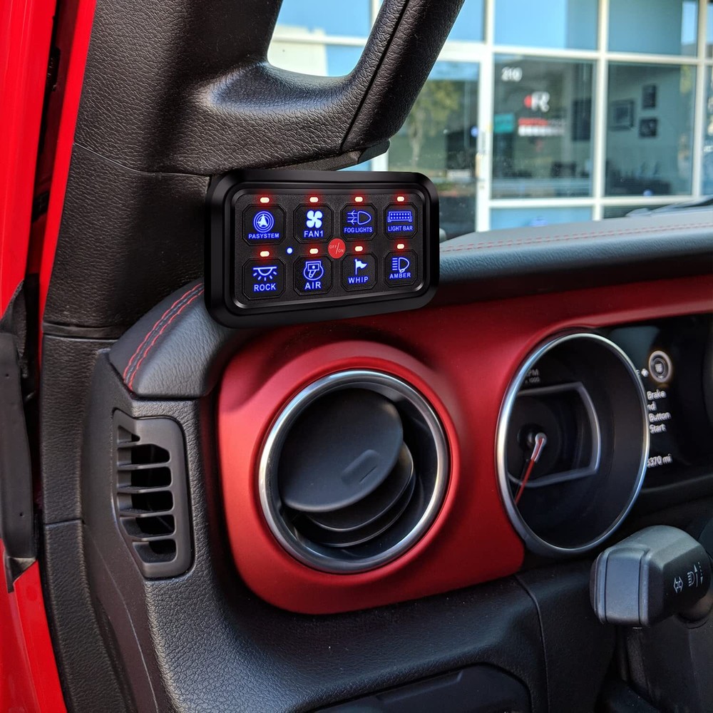 Nilight 6 Gang Switch Panel Universal Circuit Control Relay System