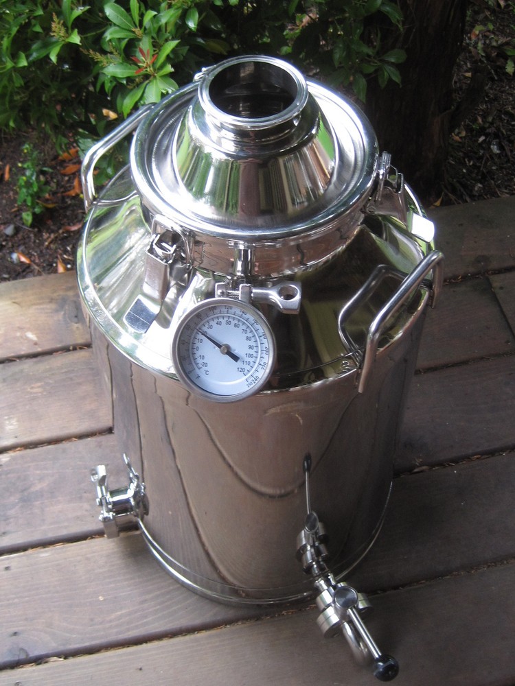 13 Gallon Stainless Steel, Moonshine Whiskey Still Boiler kettle 3" lid