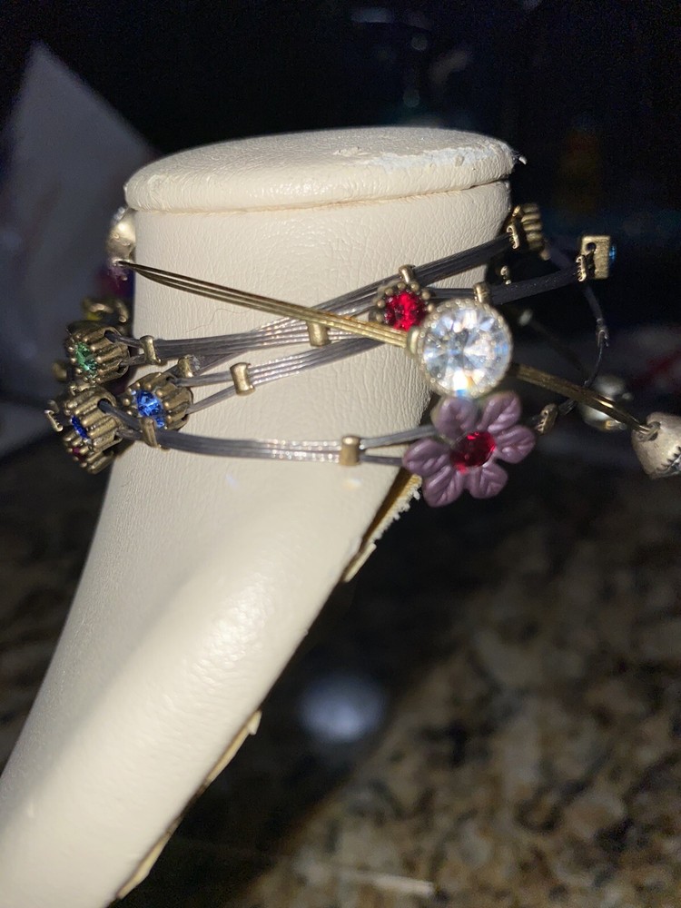 Rhinestone Wire Bracelets Handmade