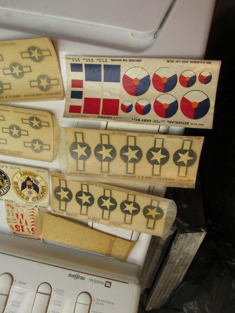 Several Train Or Rocket ship Decals