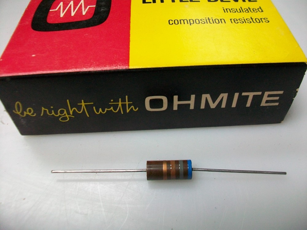 OHMITE  680 OHM  2 WATT CARBON COMP. RESISTOR