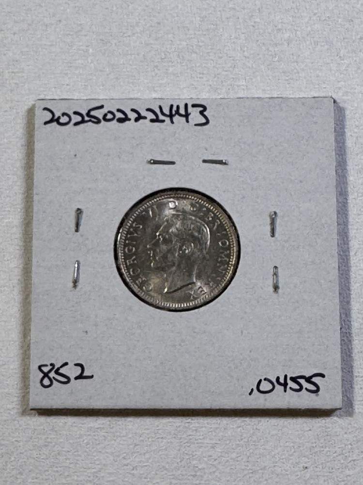 1943 Great Britain Silver 6 Pence