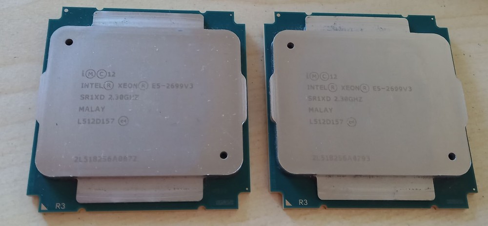 Match Pair Intel Xeon SR1XD E5-2699v3  2.30GHz 18-Core 45MB LGA-2011-3 Processor