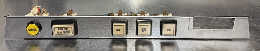 CDS Universal Button Panel – Slot Machine Control Assembly (Untested)