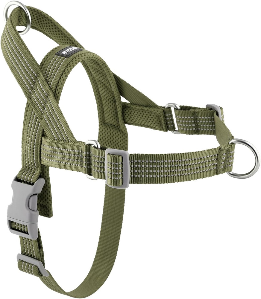 No Pull Dog Harness with Handle, Adjustable Mesh Padded Reflective Walking Harne