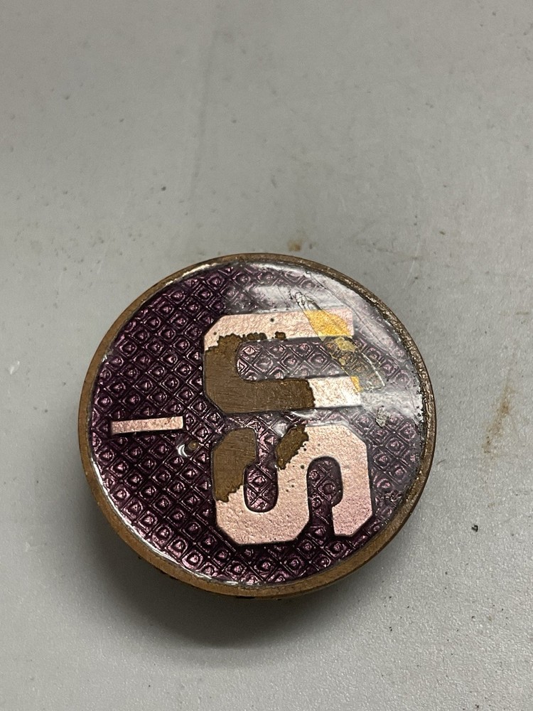 Post WWI Experimental Enameled Collar Discs in Branch Color-