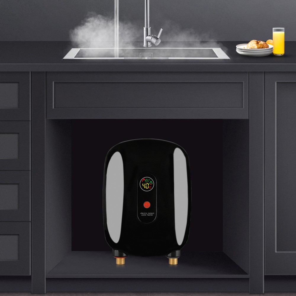 3000W Electric Water Heater with Fast Heating, Space-Saving Design, and