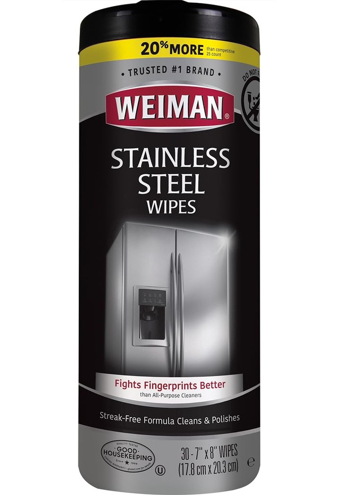 Weiman Stainless Steel Wipes (Large Microfiber Cloth)