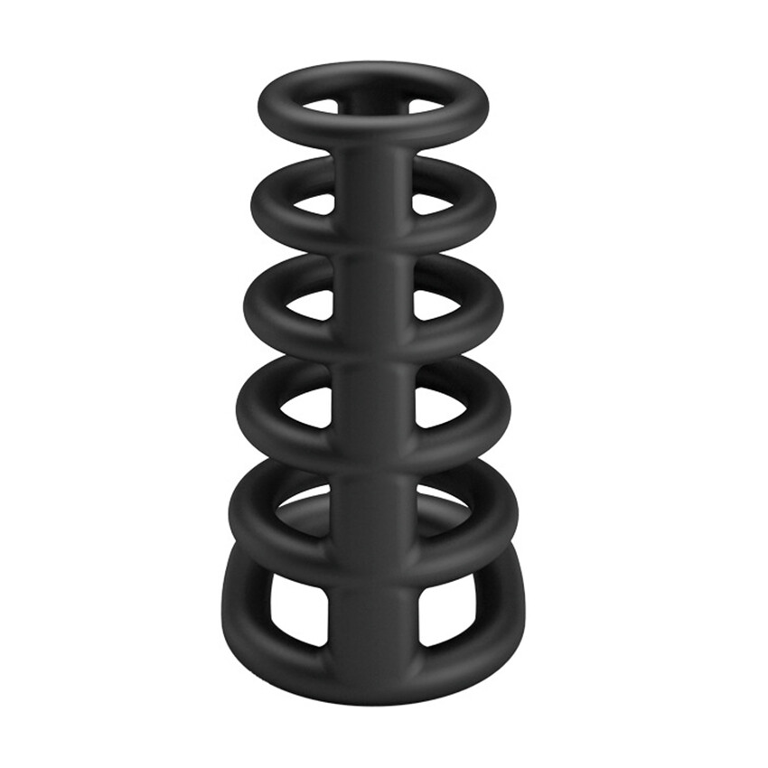 Penis Extender Enlarger Sleeve Ring Reusable Condom Delay Ejaculation for Men