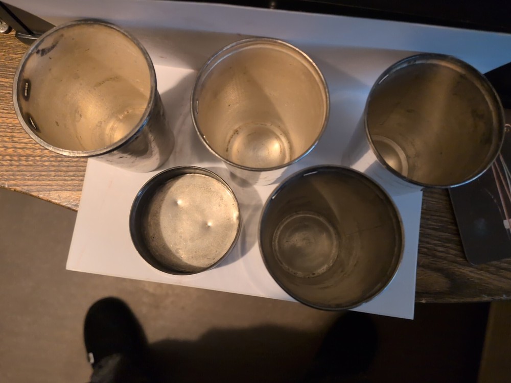 Vintage Metal Nesting Cups