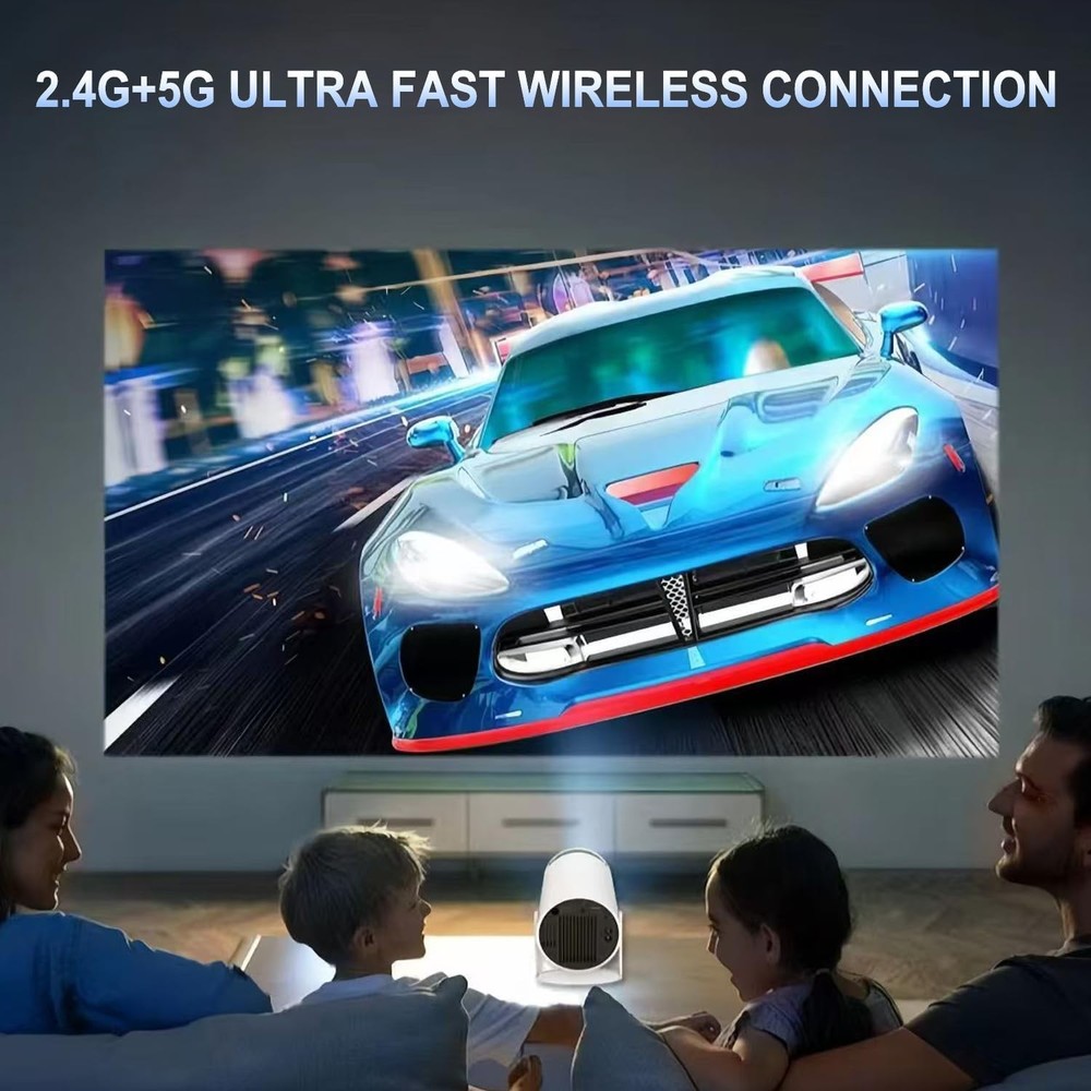 Compact Mini Projector with 1500:1 Contrast & Seamless Streaming Capabilities