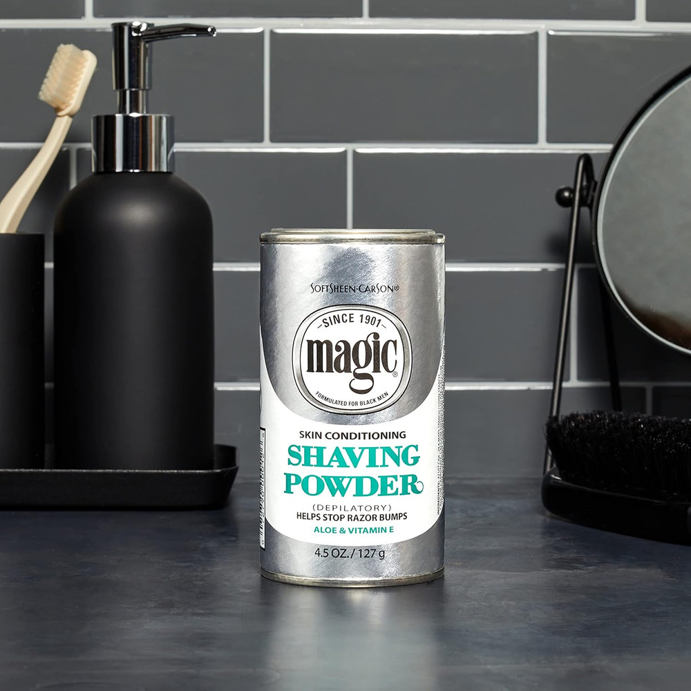 -Carson Magic Razorless Shaving for Men, Magic Skin Conditioning Shaving Powd...