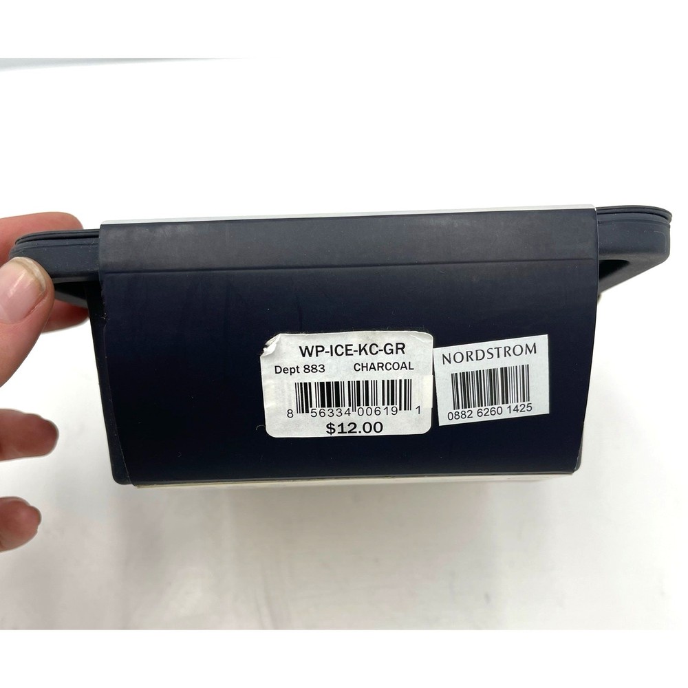 W&P Peak Extra Large Black Silicone Ice Cube Tray Barware Makes 4- 2.5" Cubes
