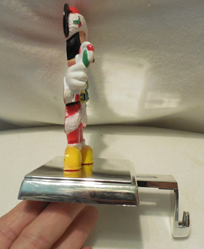 Disney Mickey Mouse Stocking Hanger Retractable Hook Christmas