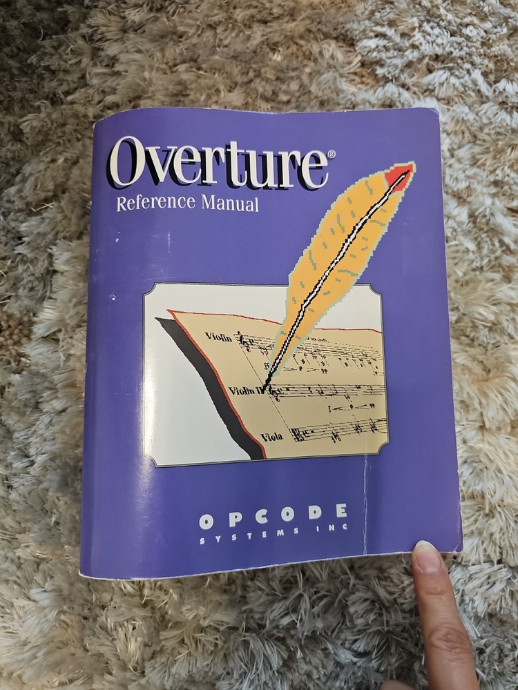 Opcode Overture Academic Edition Box Set Manuals Disks Vintage Music Software
