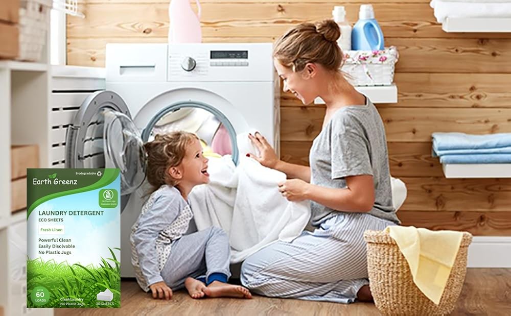 Laundry Deternt Sheets - Fresh Linen - No Plastic Jug 30 Sheets