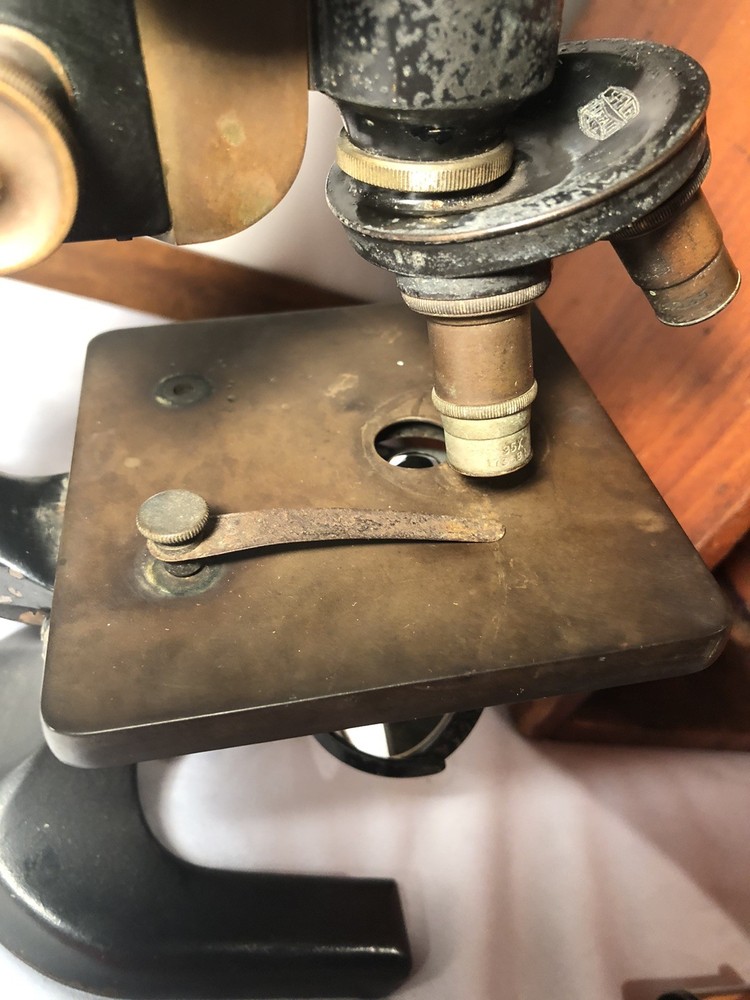 Vintage Spencer Buffalo Microscope With Case