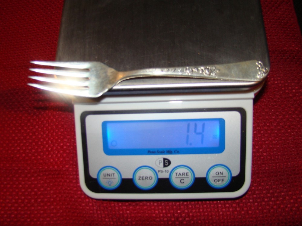 STERLING SILVER WATSON ROSE SALAD FORK NO MONOGRAM