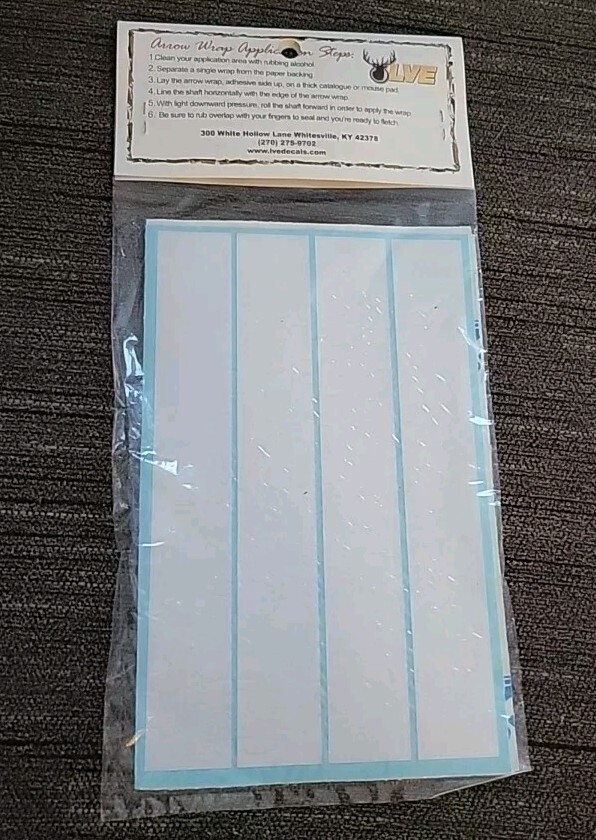 Lve Arrow Wraps 12 Pc Pack White 7 Inch