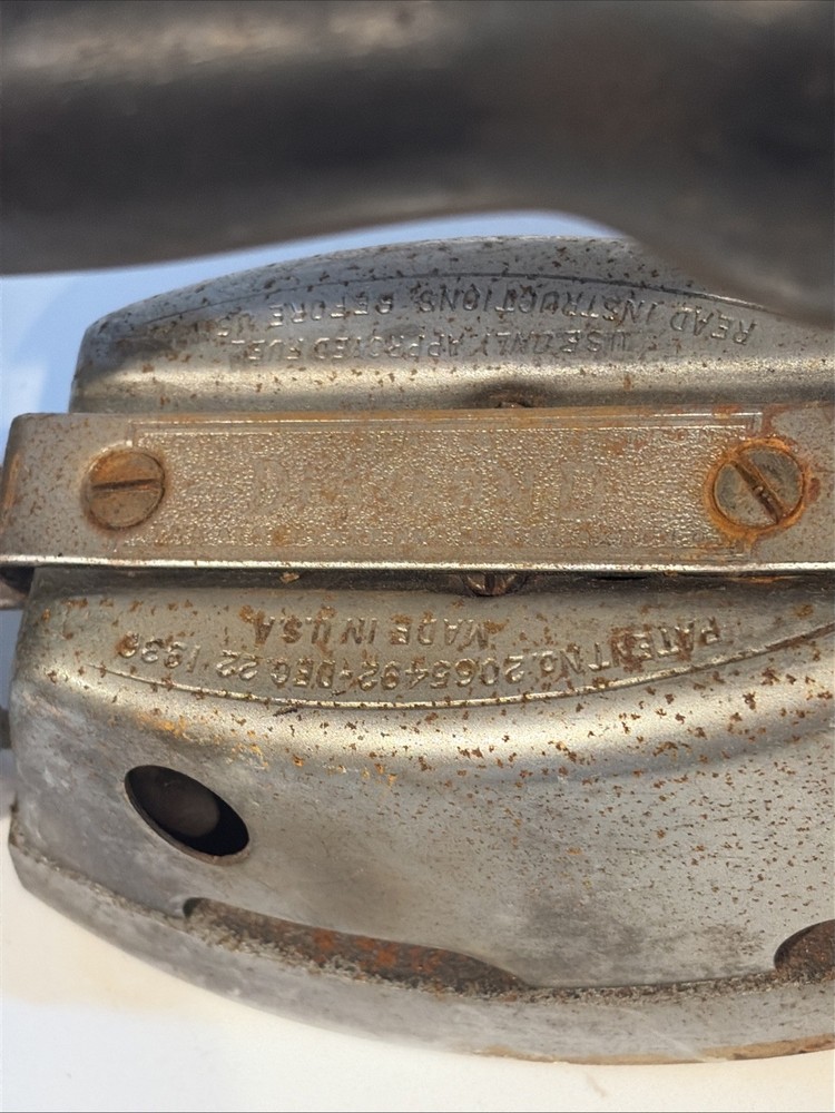 Vintage Diamond Gas Powered Iron Untested