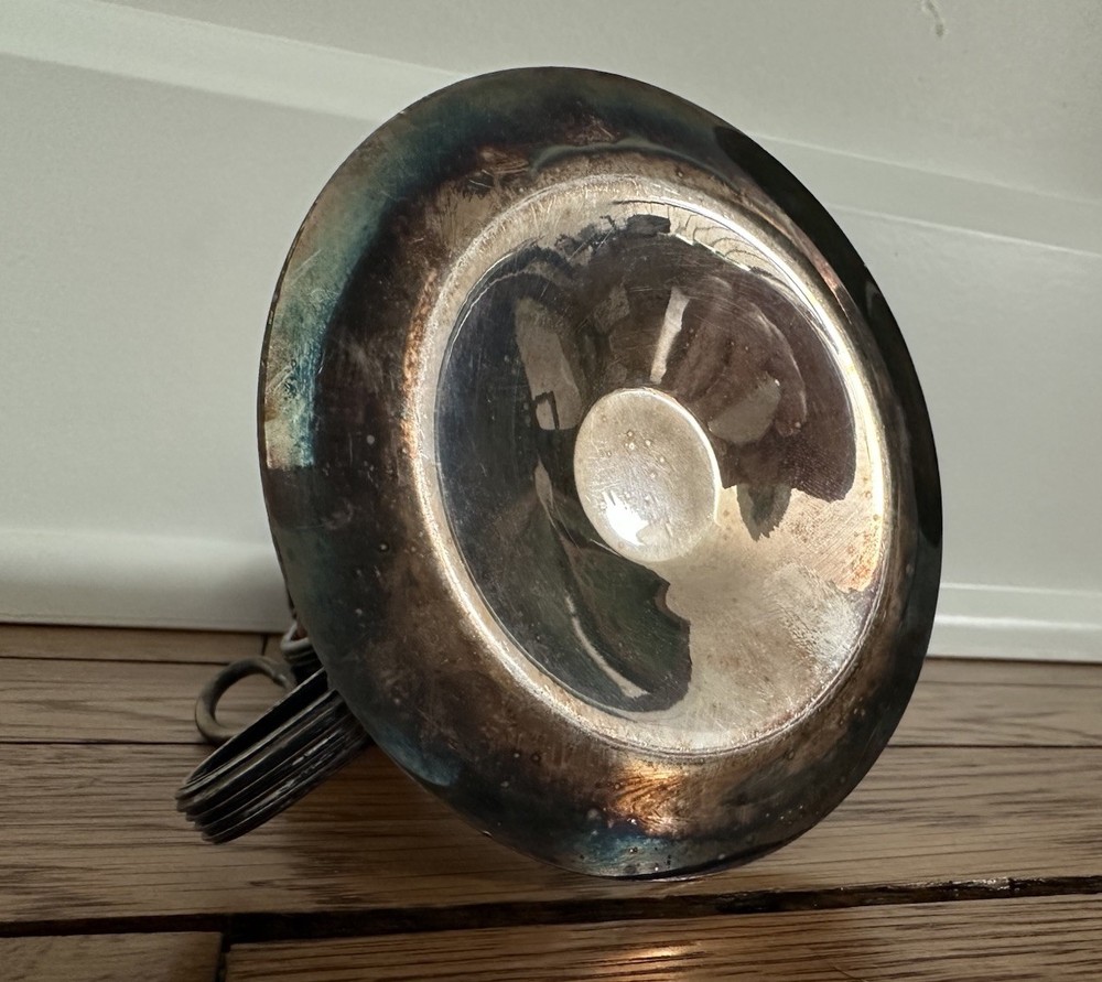 Vintage Silver Plated Wax Jack