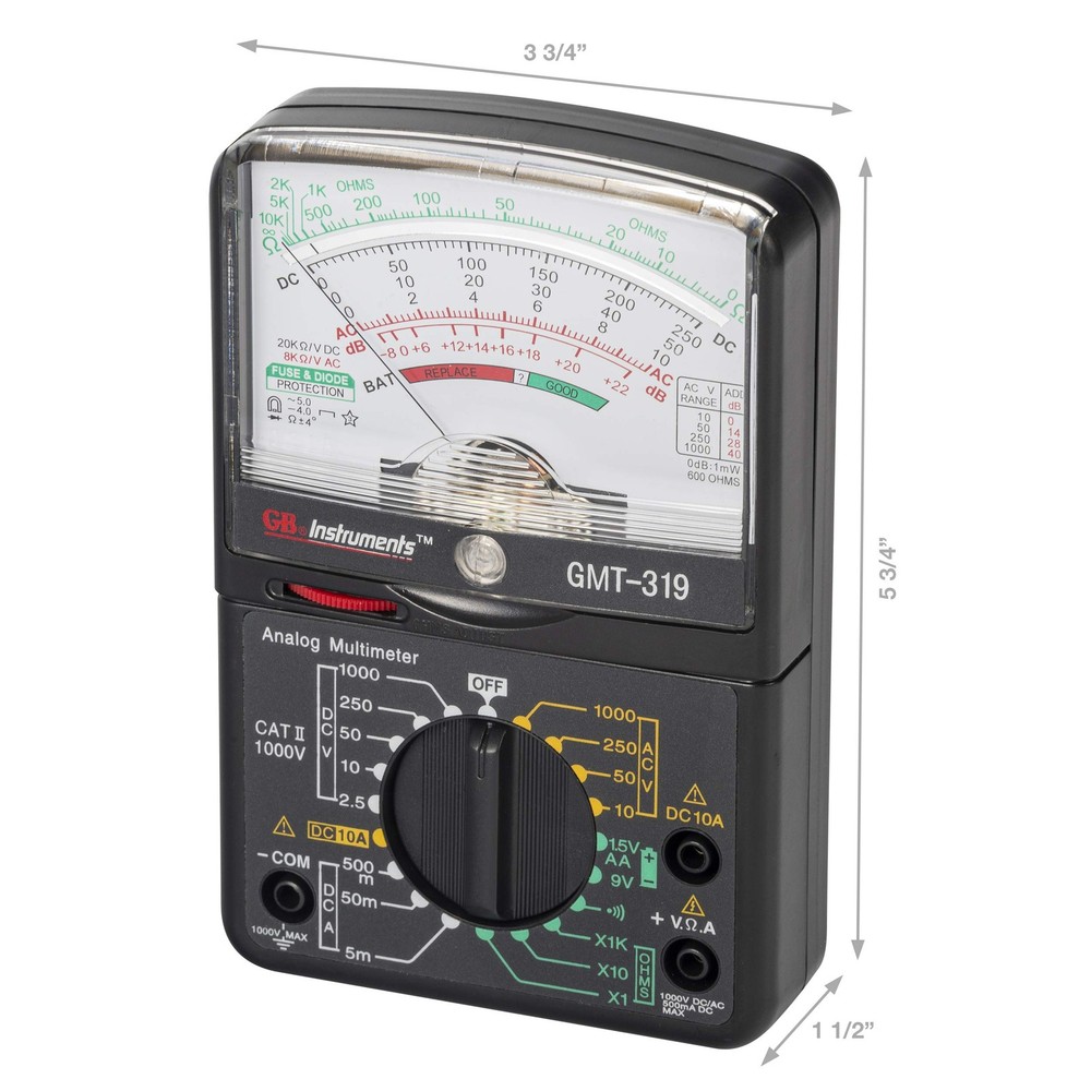 Gardner Bender Gmt-319 Multimeter Tester, Rj-45 & Rj-11, 7 Function /