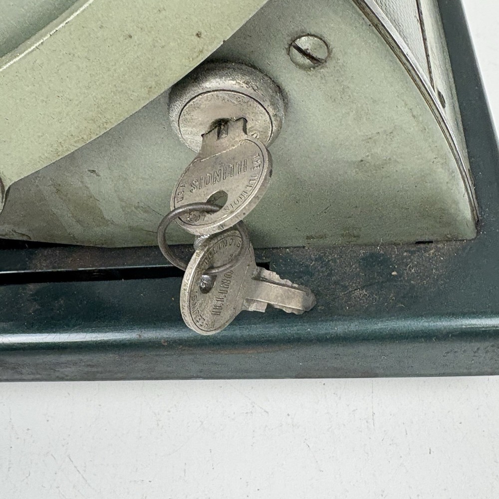 Paymaster X-2000 Check Writer w/ Keys Vintage Locked Needs Service