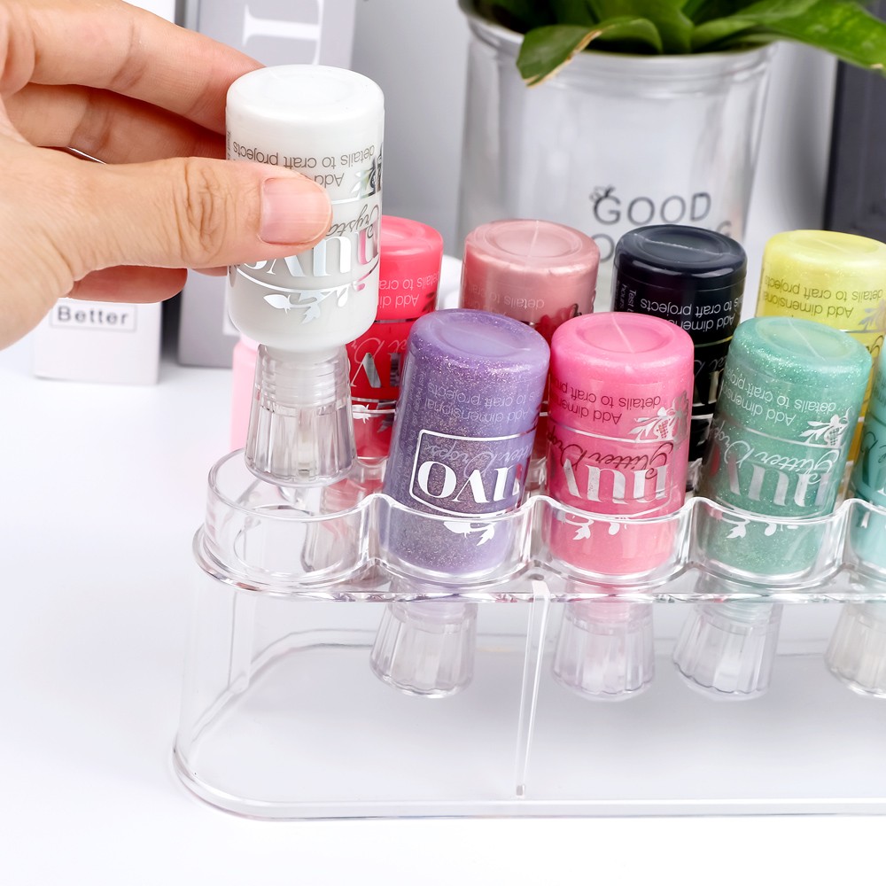 Clear Storage Rack Storage Container Organizer for Bottles & Blending Tools