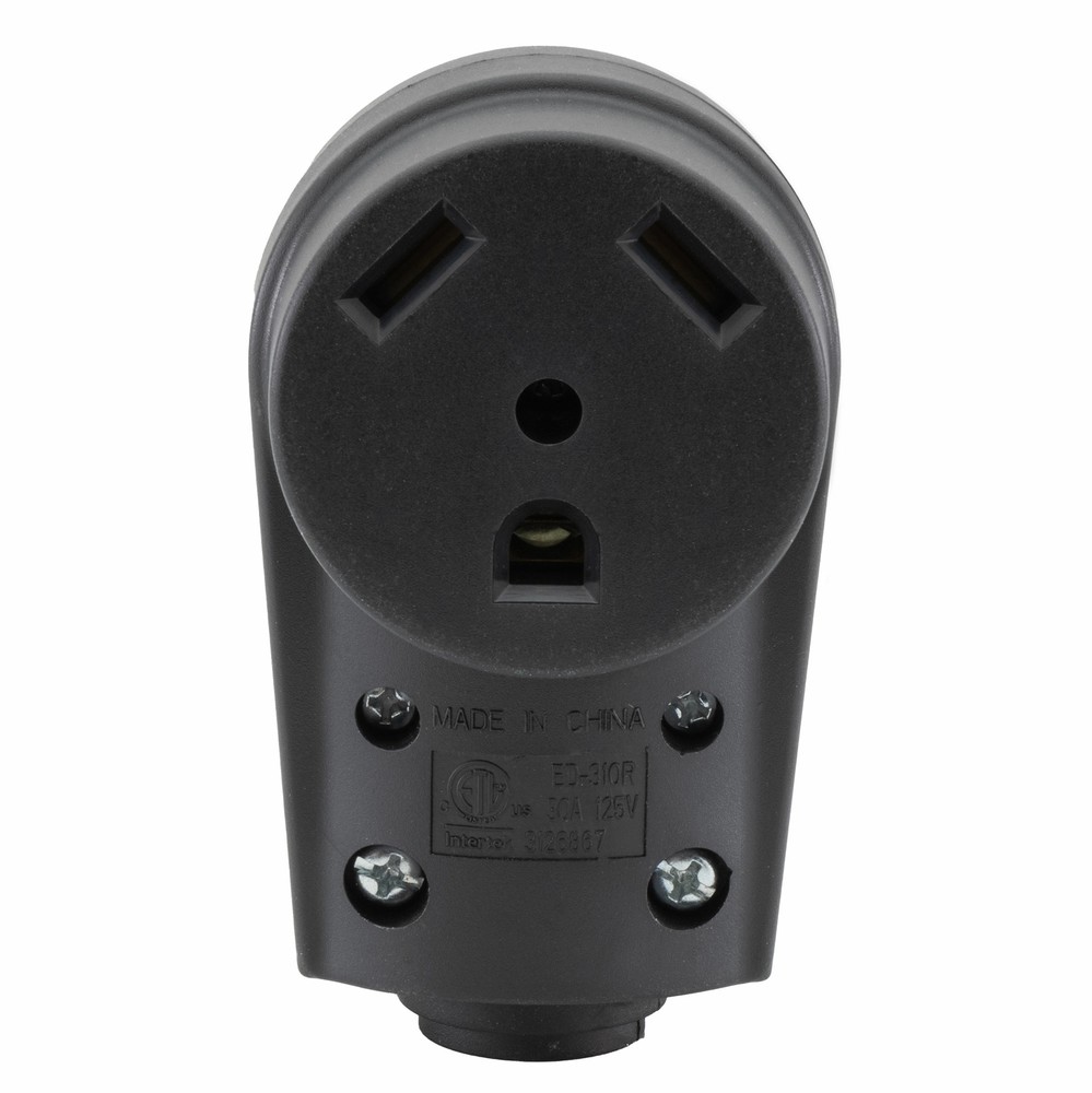 30 Amp RV Plug Replacement Female Connector End Gripped Power Adapter