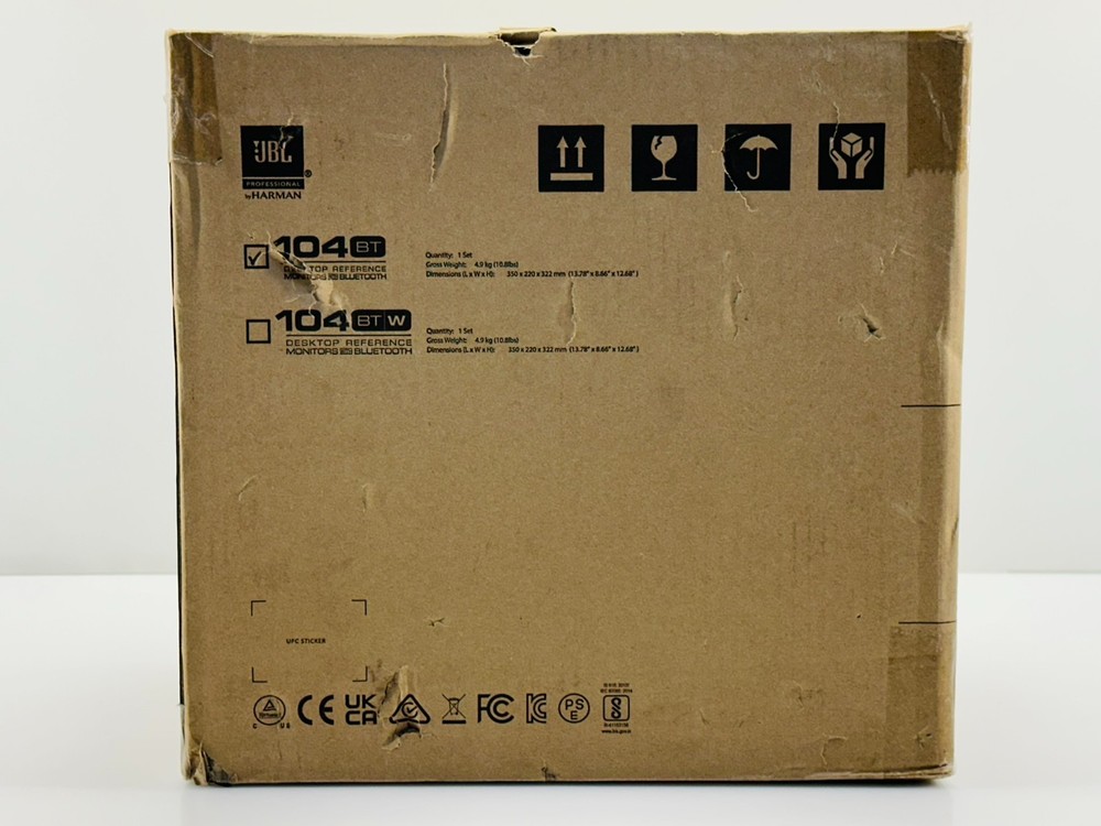 JBL Professional 1 Series 104-BT Compact Desktop Reference Monitors Bluetooth