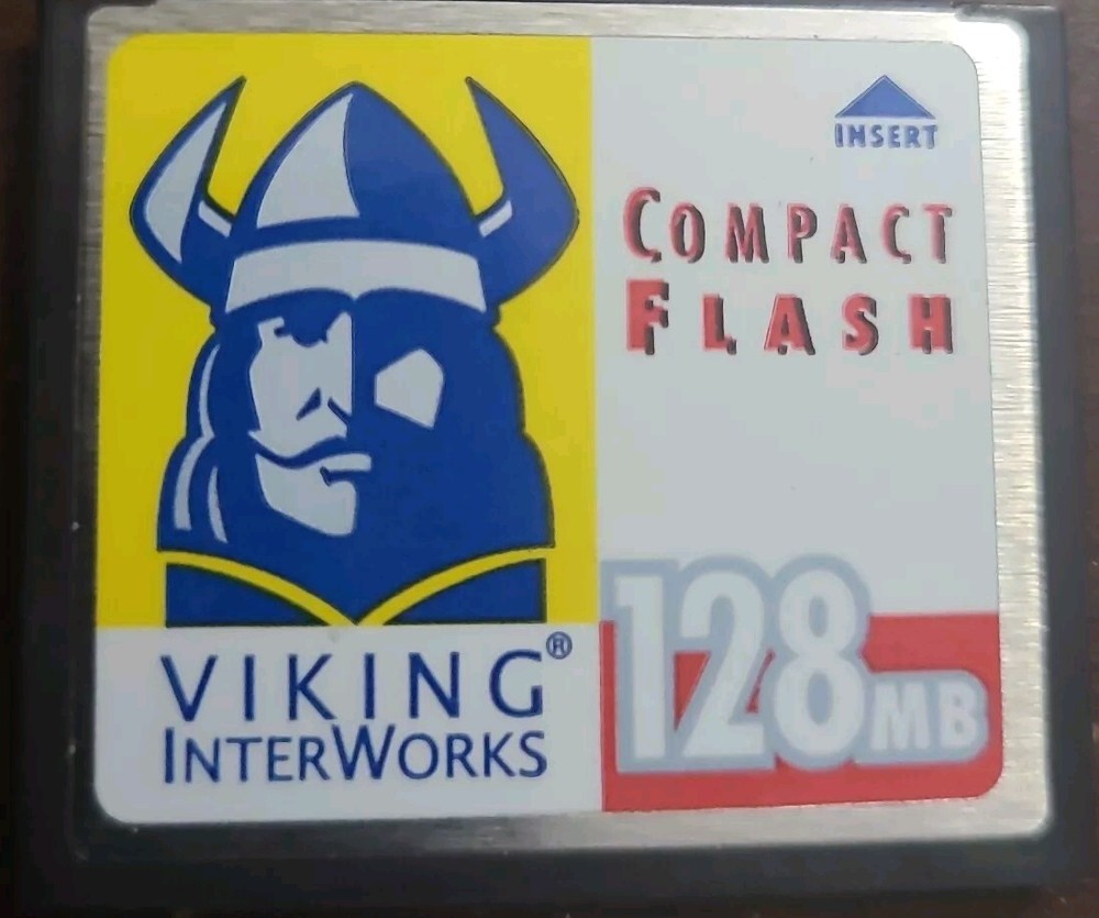 128MB CF Compact Flash Viking Interworks Memory Card🔵