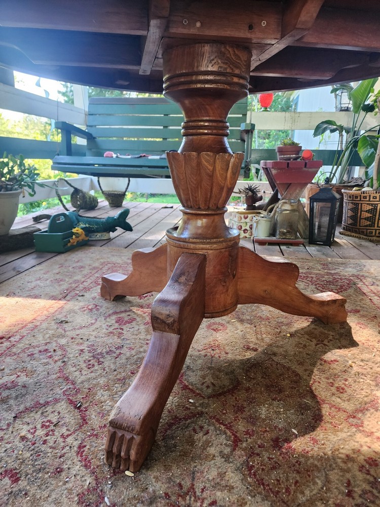 vintage handmade dining table