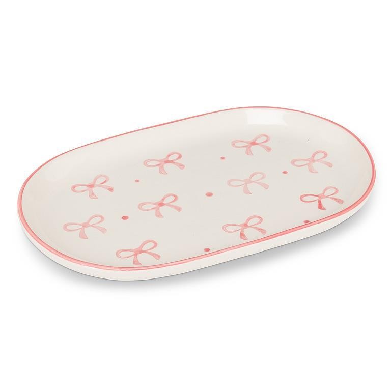 Oval With Bows Tray