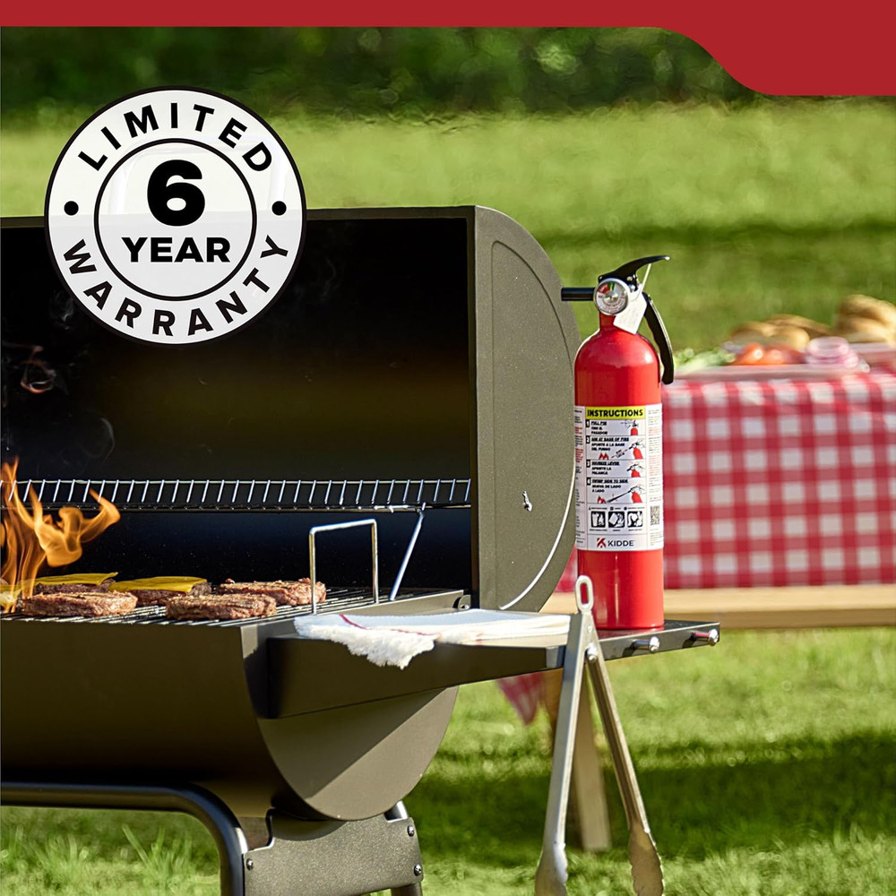 FA110 Multi Purpose Fire Extinguisher 1A10BC, 1 Pack, Red